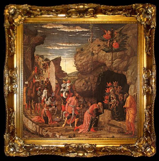 framed  Andrea Mantegna Adoration of the Magi, ta009-2